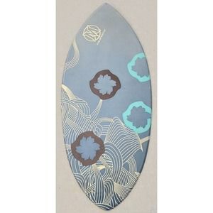 RARE VTG Morey Skimboard Surfing Floral Design 44" x 19" Awesome Piece